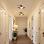 Modern Wood Semi-Flush Mount Ceiling Light for Living Room — Harbor Light Co.