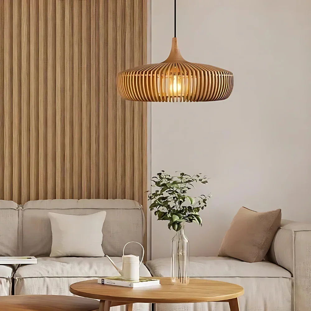 Scandinavian Wood Pendant Light for Living and Dining Rooms in Wood — Harbor Light Co.
