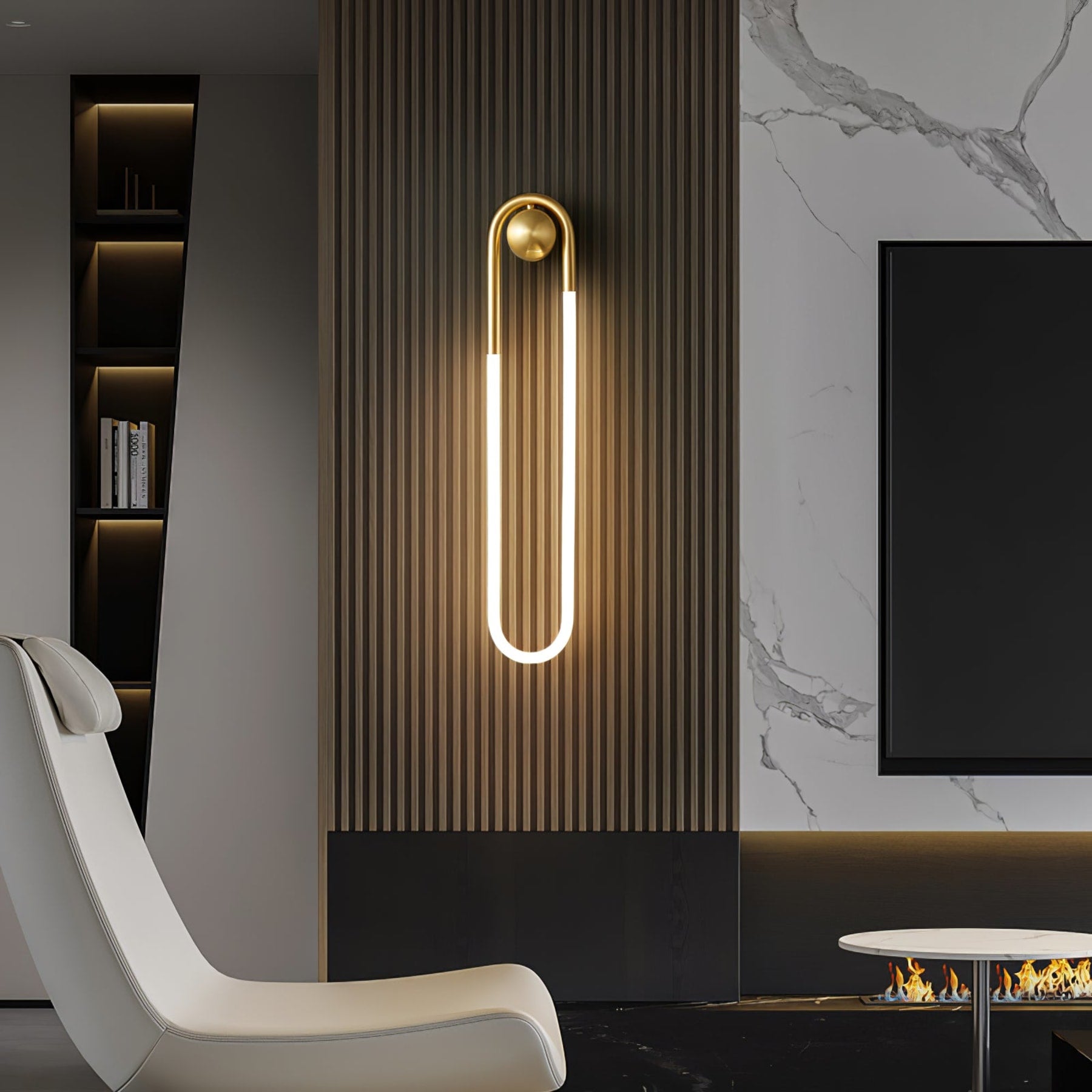 Modern Brass Wall Light for Living Room and Bedroom — Harbor Light Co.