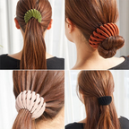 Expandable Bird Nest Hair Clip Bun Maker with Flexible Grip for Women