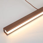 Modern Linear Pendant Light Bar with Integrated LED Light