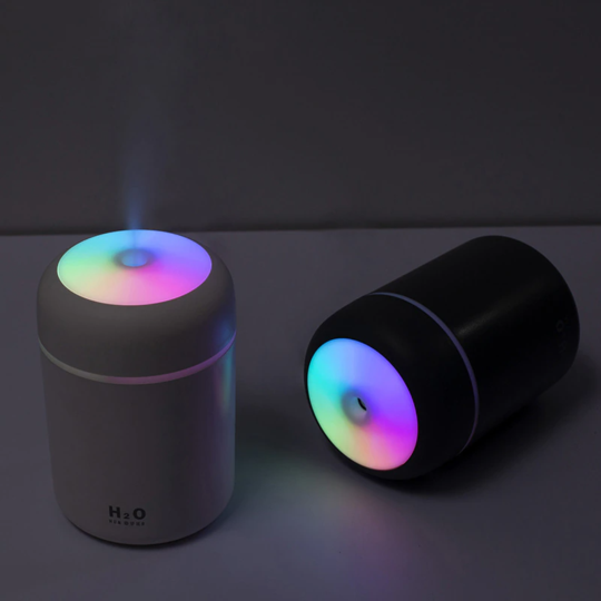 Portable Ultrasonic Humidifier Aroma Diffuser Cool Mist USB Powered with Color Changing Night Light for Home Car and Office