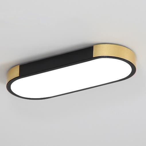 Modern Linear Metal Flush Mount Ceiling Light With Dimmable Remote — Harbor Light Co.