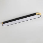 Modern Linear Metal Flush Mount Ceiling Light With Dimmable Remote — Harbor Light Co.