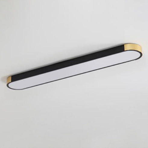 Modern Linear Metal Flush Mount Ceiling Light With Dimmable Remote — Harbor Light Co.