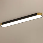 Modern Linear Metal Flush Mount Ceiling Light With Dimmable Remote — Harbor Light Co.