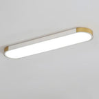 Modern Linear Metal Flush Mount Ceiling Light With Dimmable Remote — Harbor Light Co.