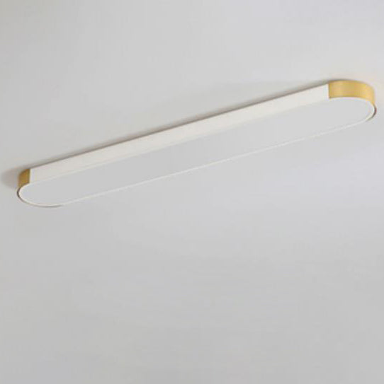 Modern Linear Metal Flush Mount Ceiling Light With Dimmable Remote — Harbor Light Co.
