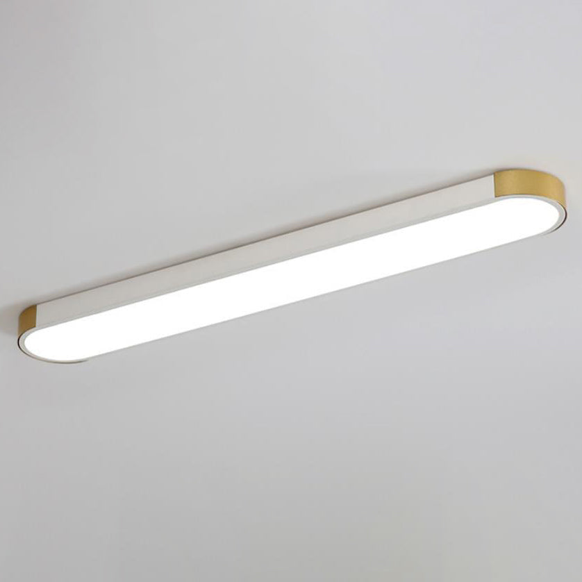 Modern Linear Metal Flush Mount Ceiling Light With Dimmable Remote — Harbor Light Co.