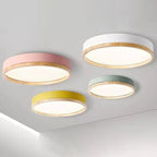 Scandinavian Wood Flush Mount Ceiling Light for Living Room — Harbor Light Co.