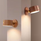 Modern Wood Cordless Wall Sconce With Rechargeable LED Glow — Harbor Light Co.
