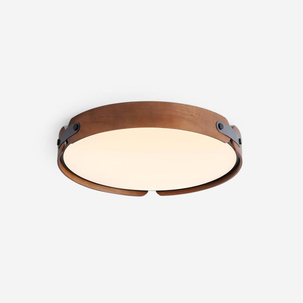 Scandinavian Wood Flush Mount Ceiling Light for Living Room — Harbor Light Co.