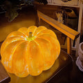 Solar Pumpkin Light Outdoor Waterproof Resin LED Pumpkin Lantern Halloween Landscape Light Warm White Garden Patio and Path Decoration