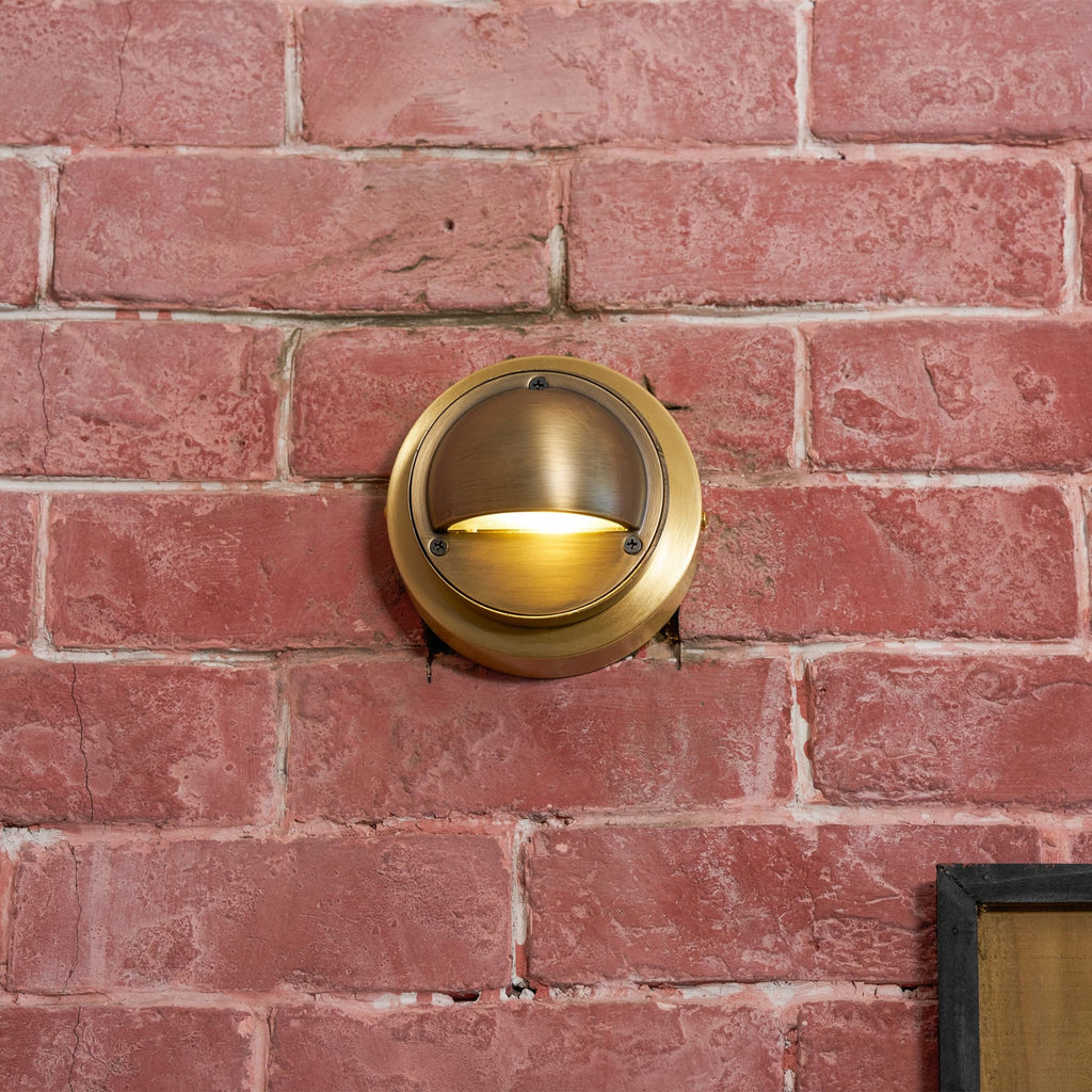 Modern Copper Wall Light With Tri-Color Glow — Harbor Light Co.