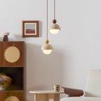 Modern Travertine Stone Pendant Light for Dining Room — Harbor Light Co.