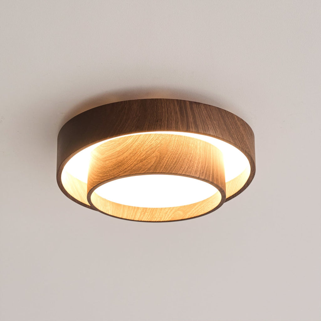 Modern Wood Flush Mount Ceiling Light for Living Room and Bedroom — Harbor Light Co.
