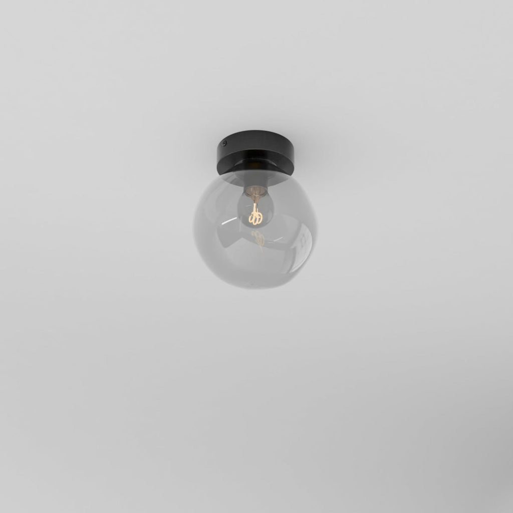 Modern Glass Semi-Flush Mount Ceiling Light for Living Room — Harbor Light Co.