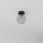 Modern Glass Semi-Flush Mount Ceiling Light for Living Room — Harbor Light Co.