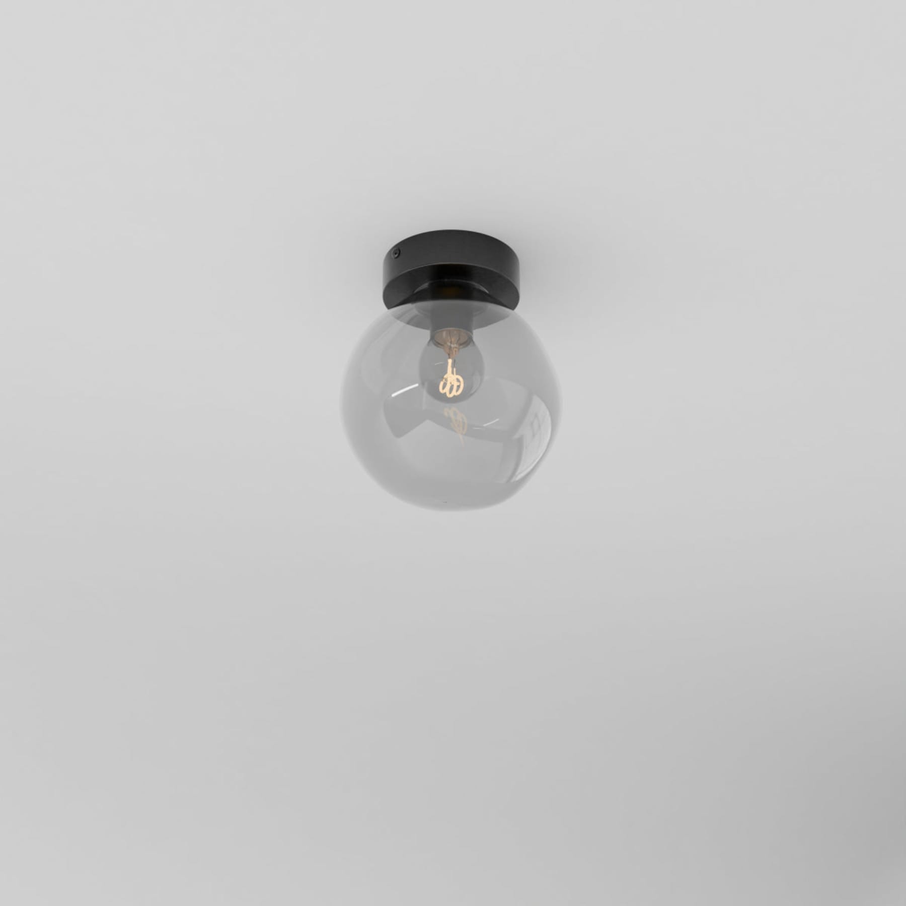 Modern Glass Semi-Flush Mount Ceiling Light for Living Room — Harbor Light Co.