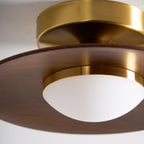 Modern Wood Semi-Flush Mount Ceiling Light for Living Room — Harbor Light Co.