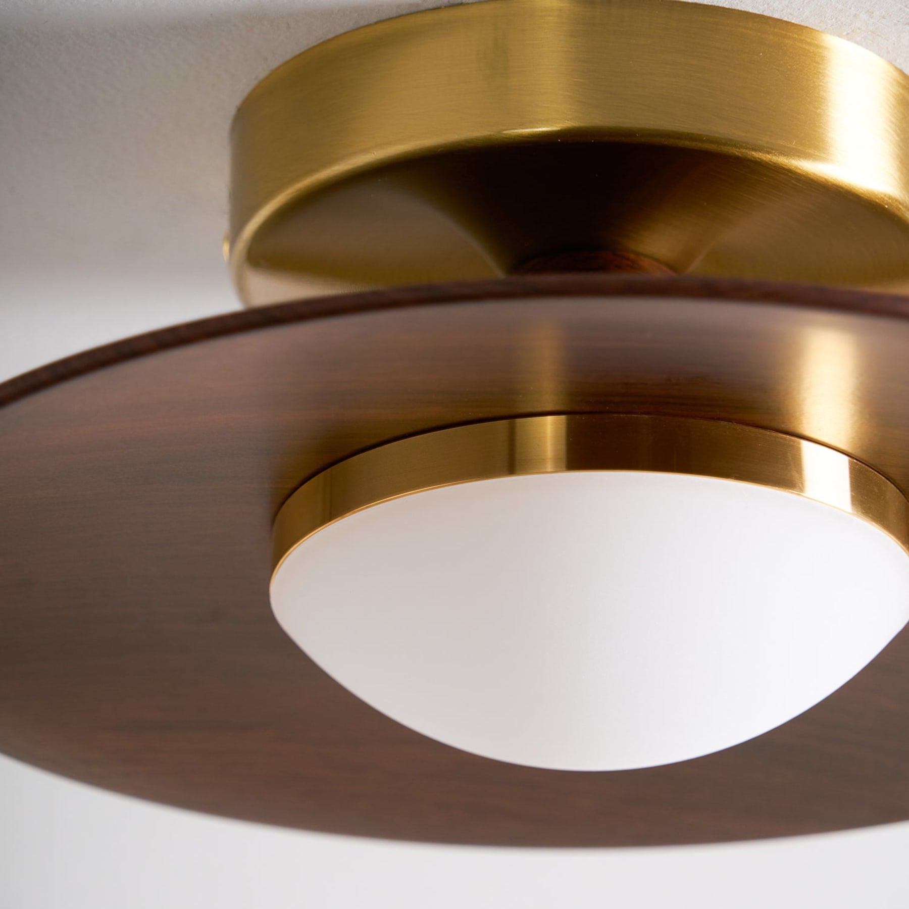 Modern Wood Semi-Flush Mount Ceiling Light for Living Room — Harbor Light Co.