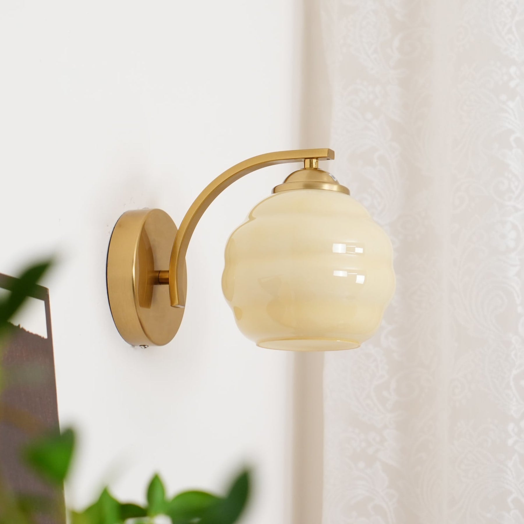 Modern Glass Wall Light With Warm LED Glow — Harbor Light Co.