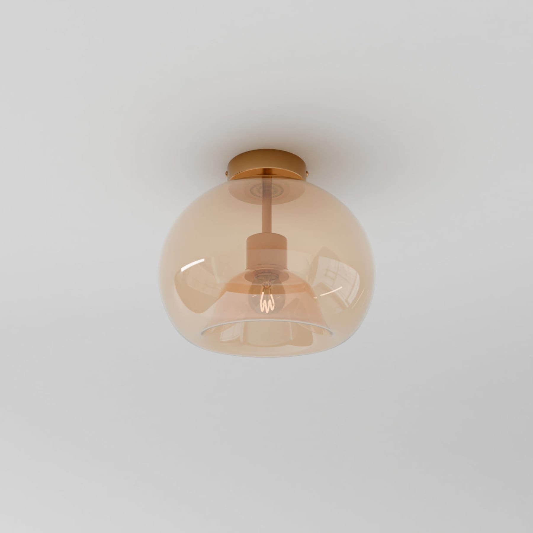 Modern Glass Semi-Flush Mount Ceiling Light for Living Room — Harbor Light Co.