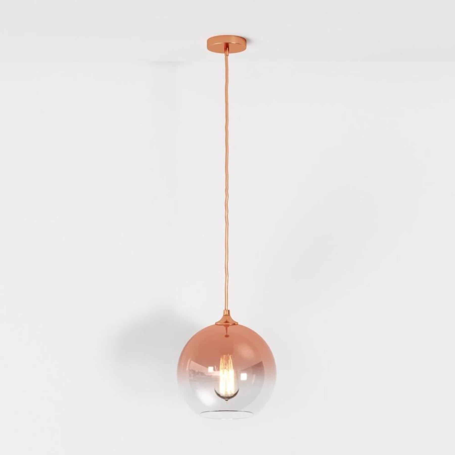 Modern Glass Pendant Light With Warm LED Glow — Harbor Light Co.