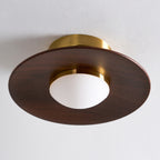 Modern Wood Semi-Flush Mount Ceiling Light for Living Room — Harbor Light Co.