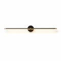 Modern Linear Metal Wall Light With Warm LED Glow in Black — Harbor Light Co.
