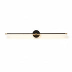 Modern Linear Metal Wall Light With Warm LED Glow in Black — Harbor Light Co.