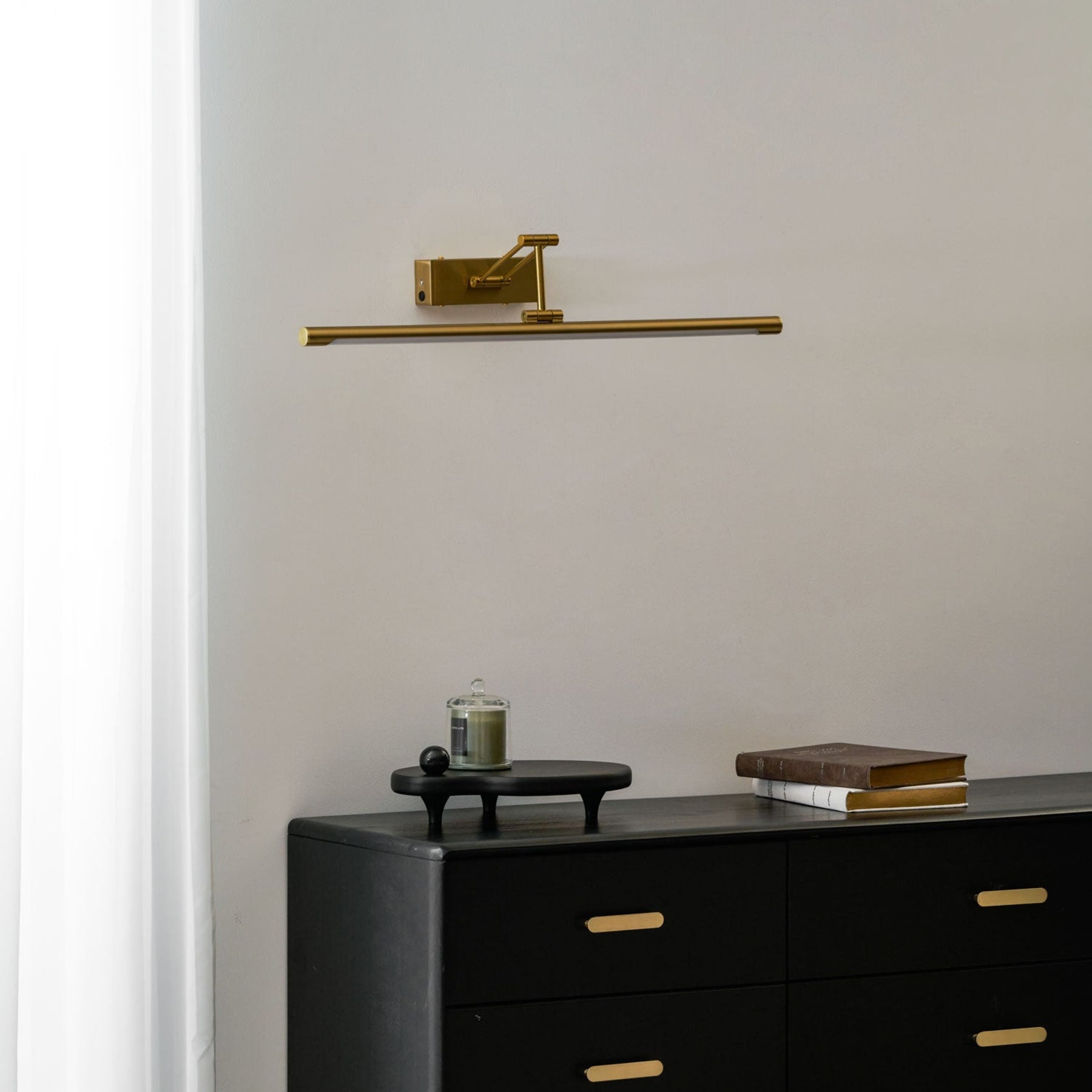 Modern Wrought Iron Wall Light With USB Power for Living Room — Harbor Light Co.