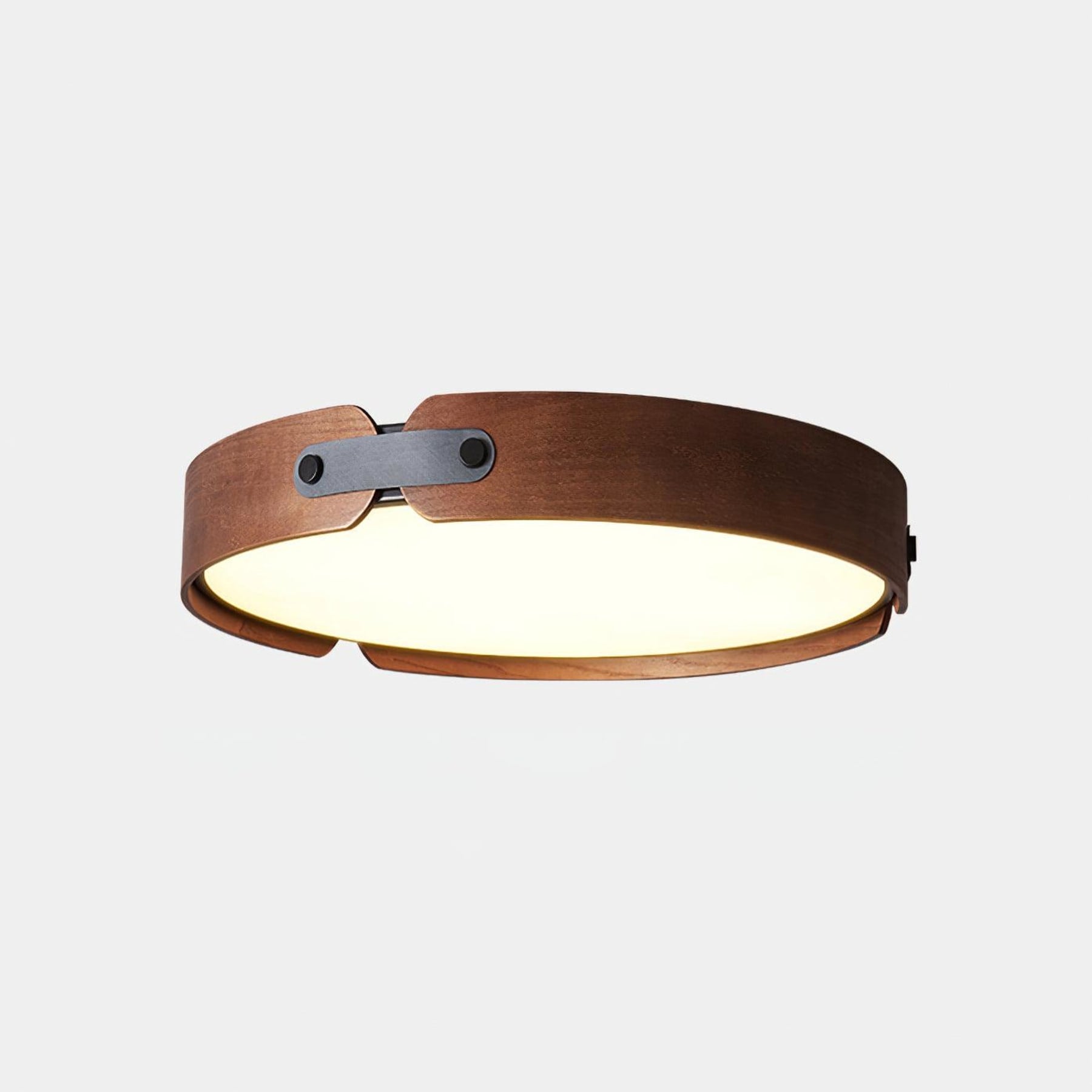Scandinavian Wood Flush Mount Ceiling Light for Living Room — Harbor Light Co.