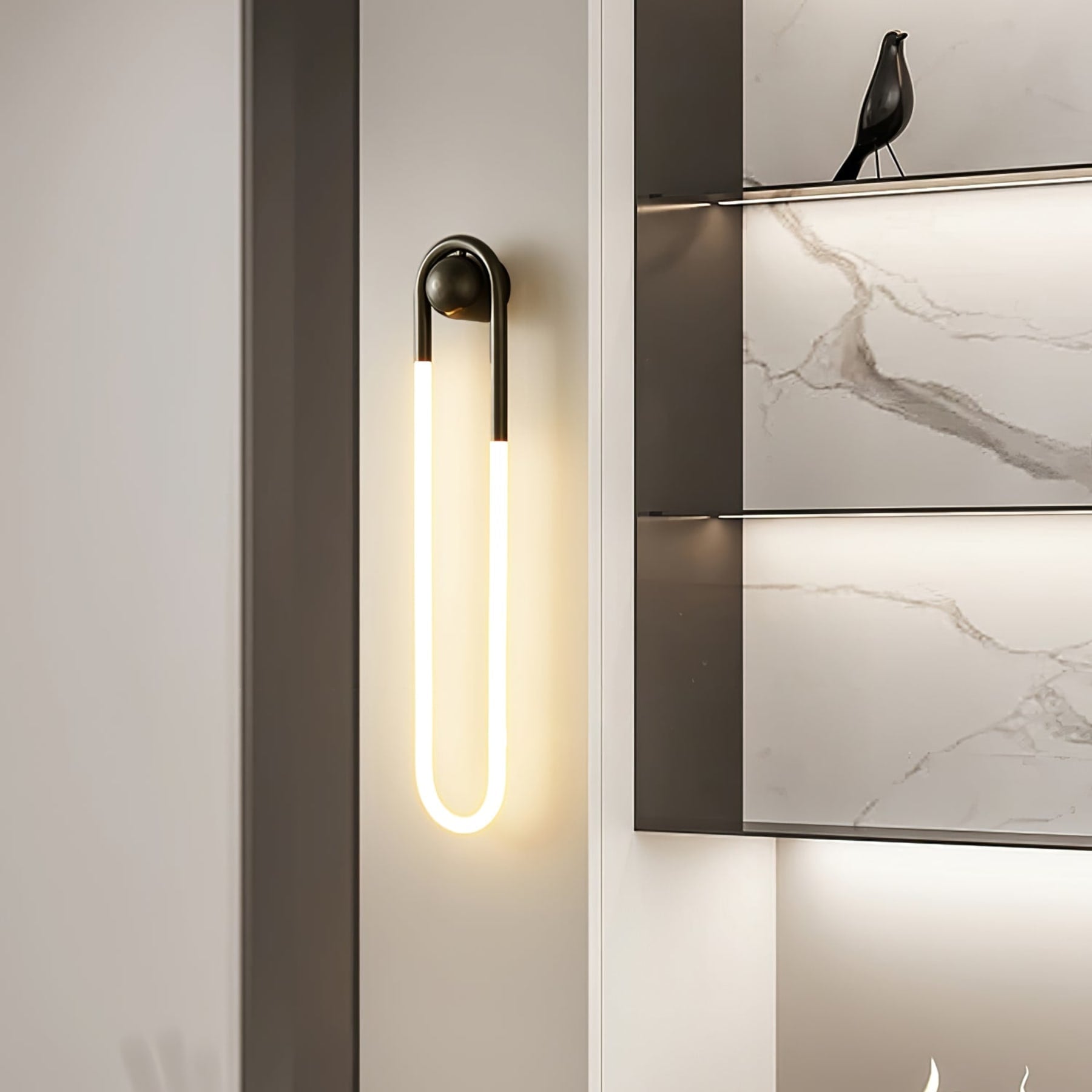 Modern Brass Wall Light for Living Room and Bedroom — Harbor Light Co.
