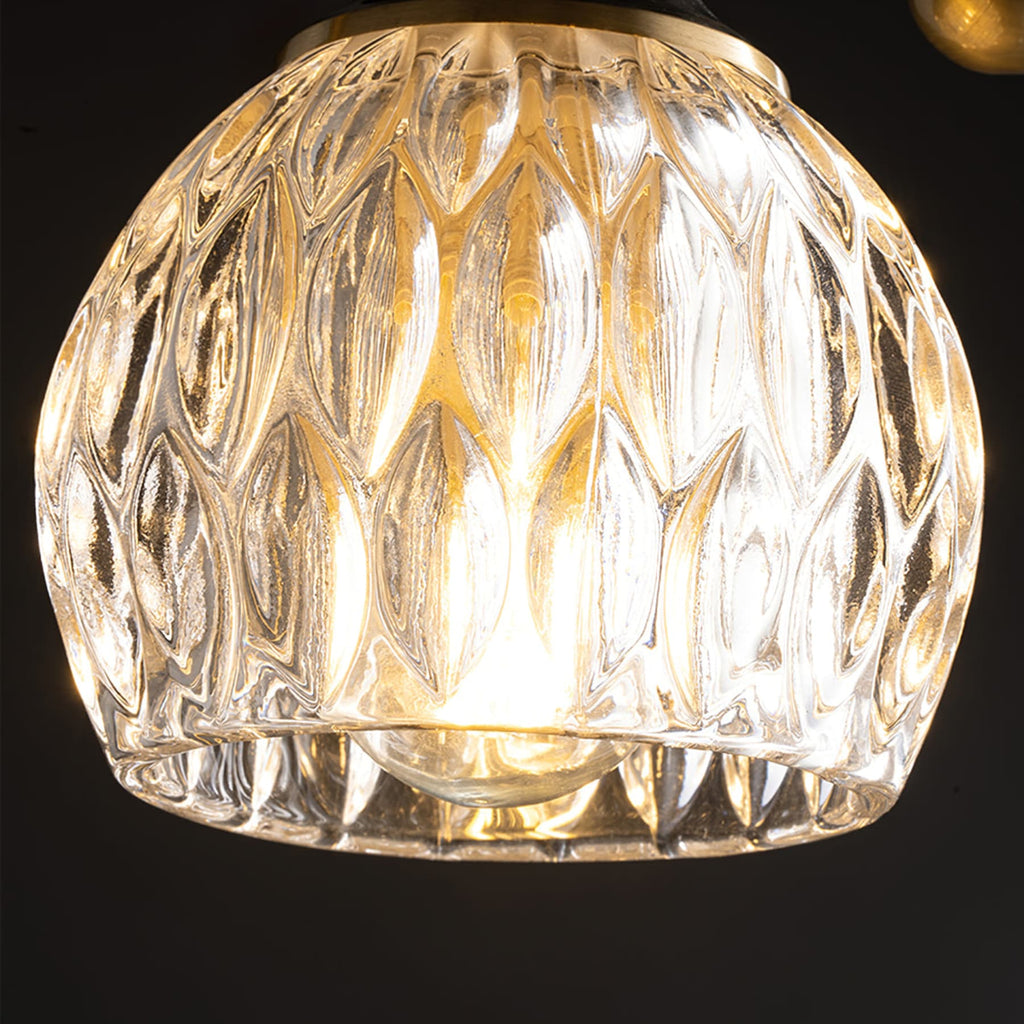 Modern Brass Semi-Flush Ceiling Light for Living Room — Harbor Light Co.