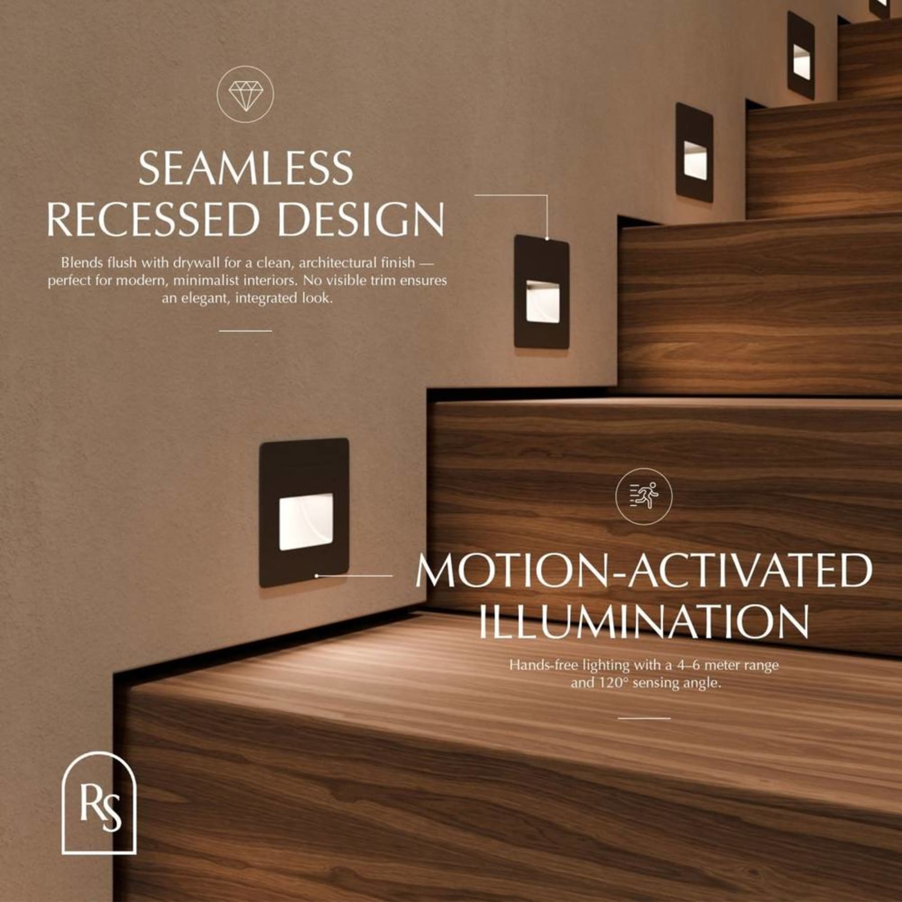 Modern Plastic Wall Light With Integrated LED for Hallway — Harbor Light Co.