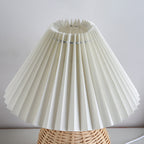 Bohemian Rattan Table Lamp With Tri-Color Dimmable Light — Harbor Light Co.