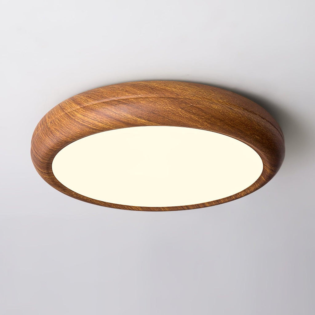 Modern Wood Flush Mount Ceiling Light for Living Room — Harbor Light Co.