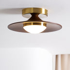 Modern Wood Semi-Flush Mount Ceiling Light for Living Room — Harbor Light Co.