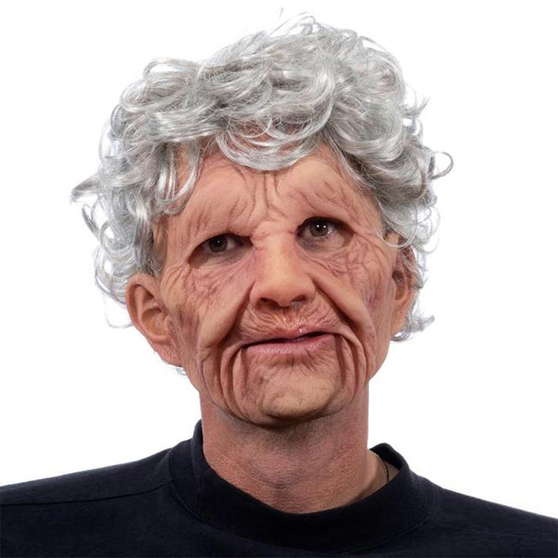Realistic Latex Mask Full Head Halloween Costume Mask for Adults with Lifelike Detail for Cosplay Masquerade and Themed Parties