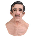 Realistic Latex Mask Full Head Halloween Costume Mask for Adults with Lifelike Detail for Cosplay Masquerade and Themed Parties