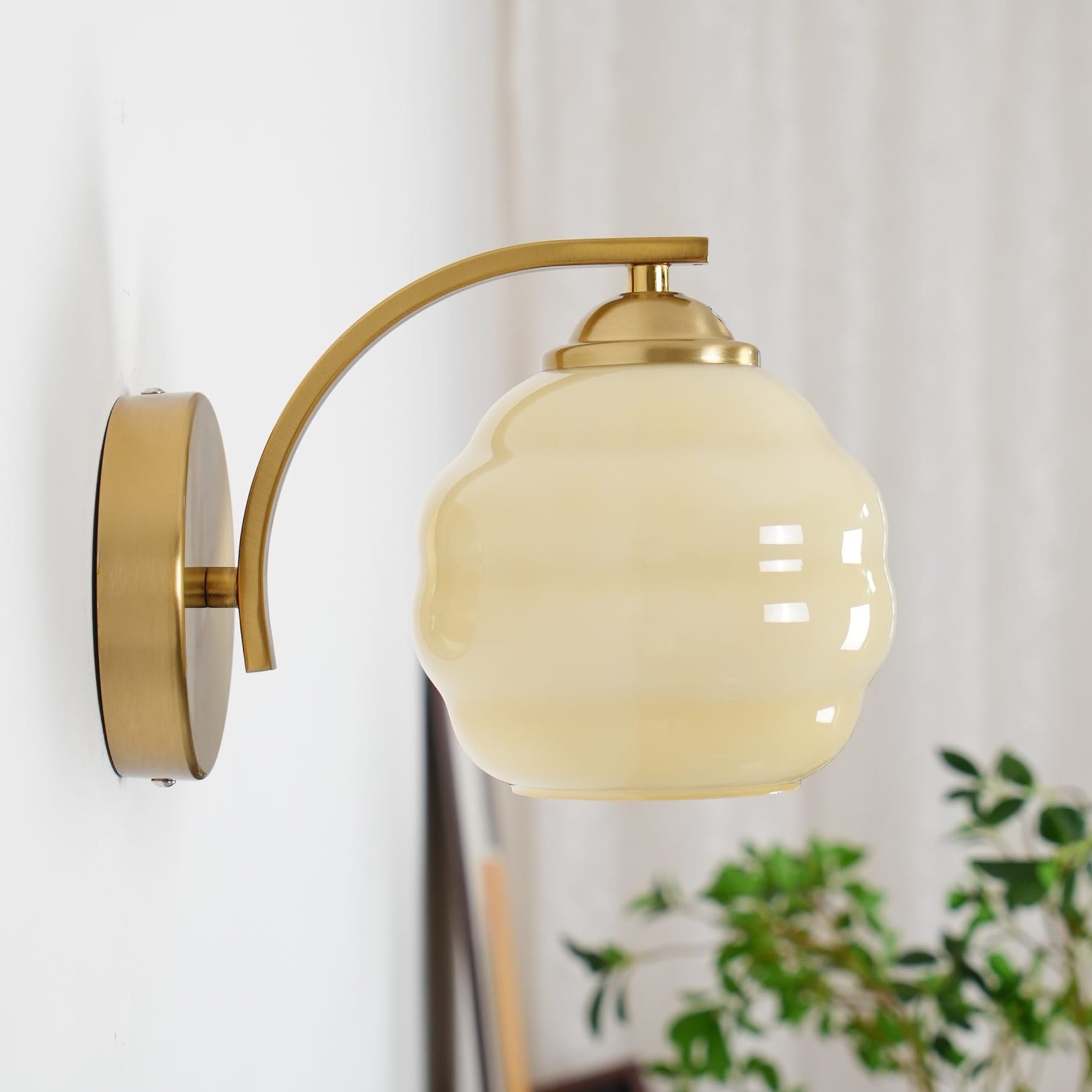 Modern Glass Wall Light With Warm LED Glow — Harbor Light Co.