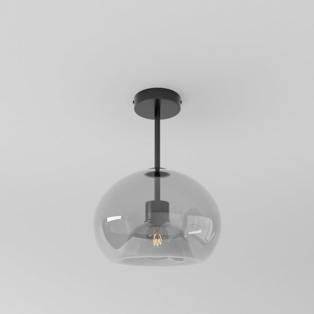 Modern Glass Semi-Flush Mount Ceiling Light for Living Room — Harbor Light Co.