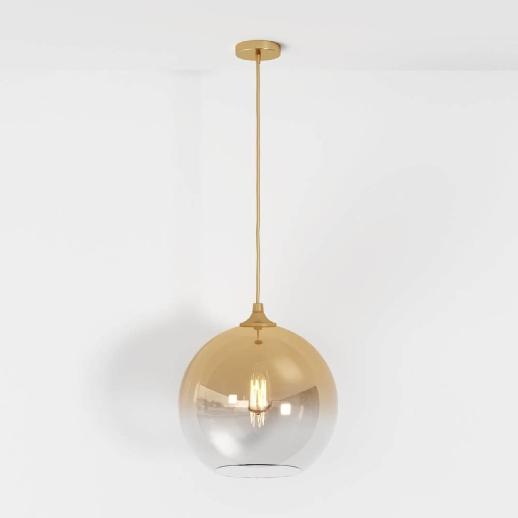 Modern Glass Pendant Light With Warm LED Glow — Harbor Light Co.