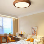 Modern Wood Flush Mount Ceiling Light for Living Room — Harbor Light Co.