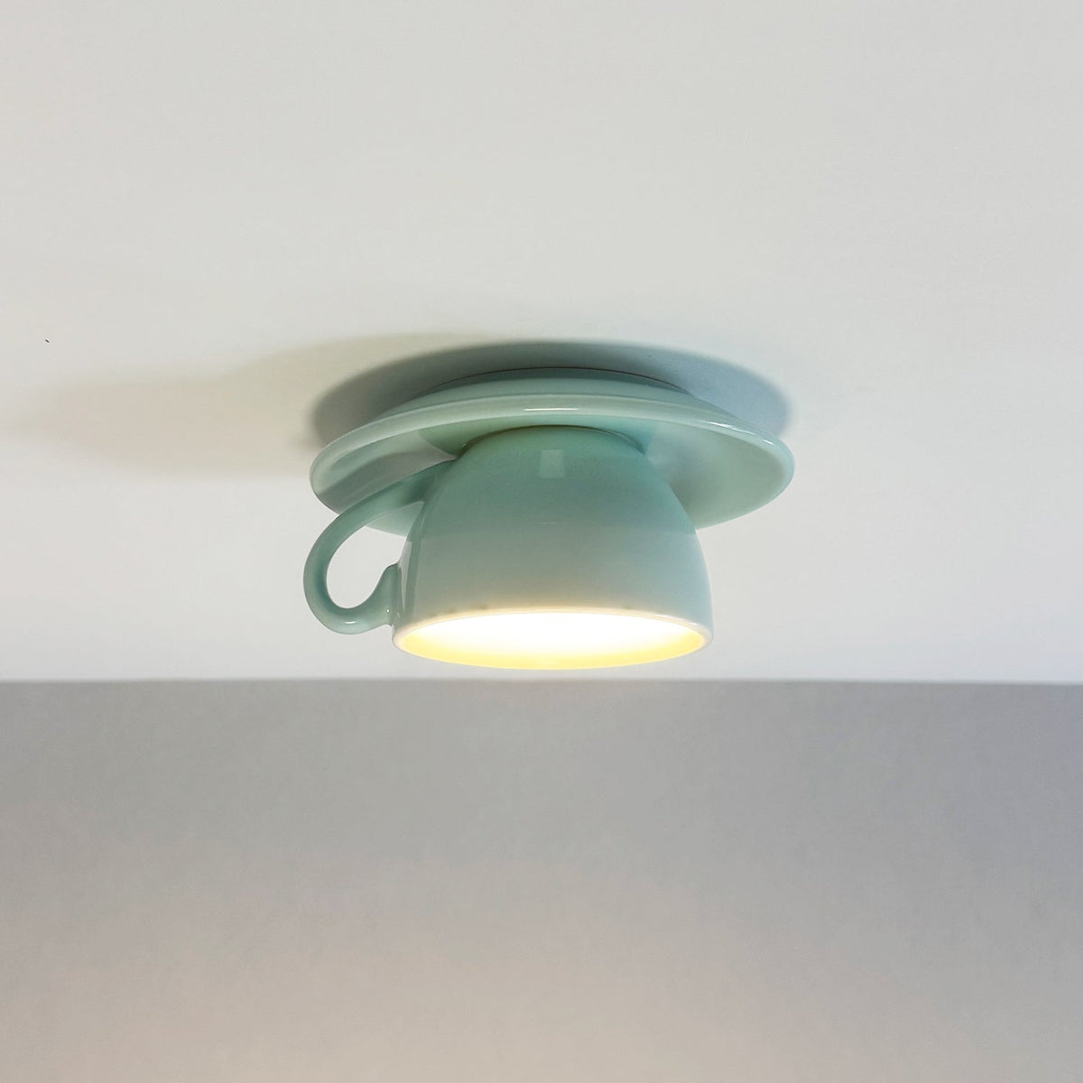 Modern Ceramic Flush Mount Ceiling Light With Gloss Finish — Harbor Light Co.