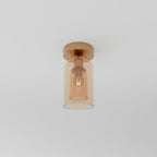 Modern Glass Semi-Flush Mount Ceiling Light for Living Room — Harbor Light Co.