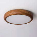 Modern Wood Flush Mount Ceiling Light for Living Room — Harbor Light Co.