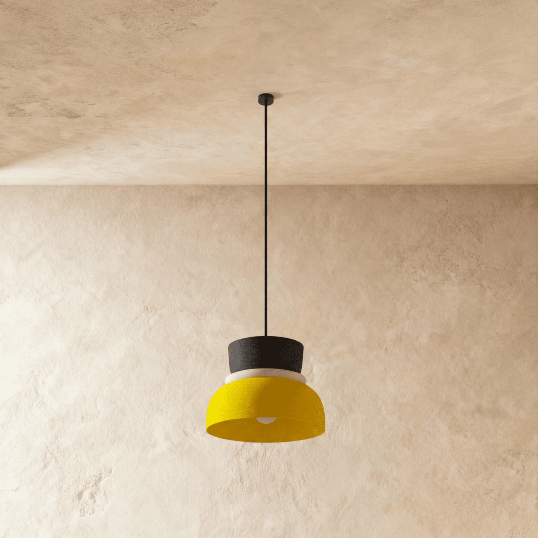 Modern Aluminum Two-Tone Pendant Light With Warm LED Glow — Harbor Light Co.