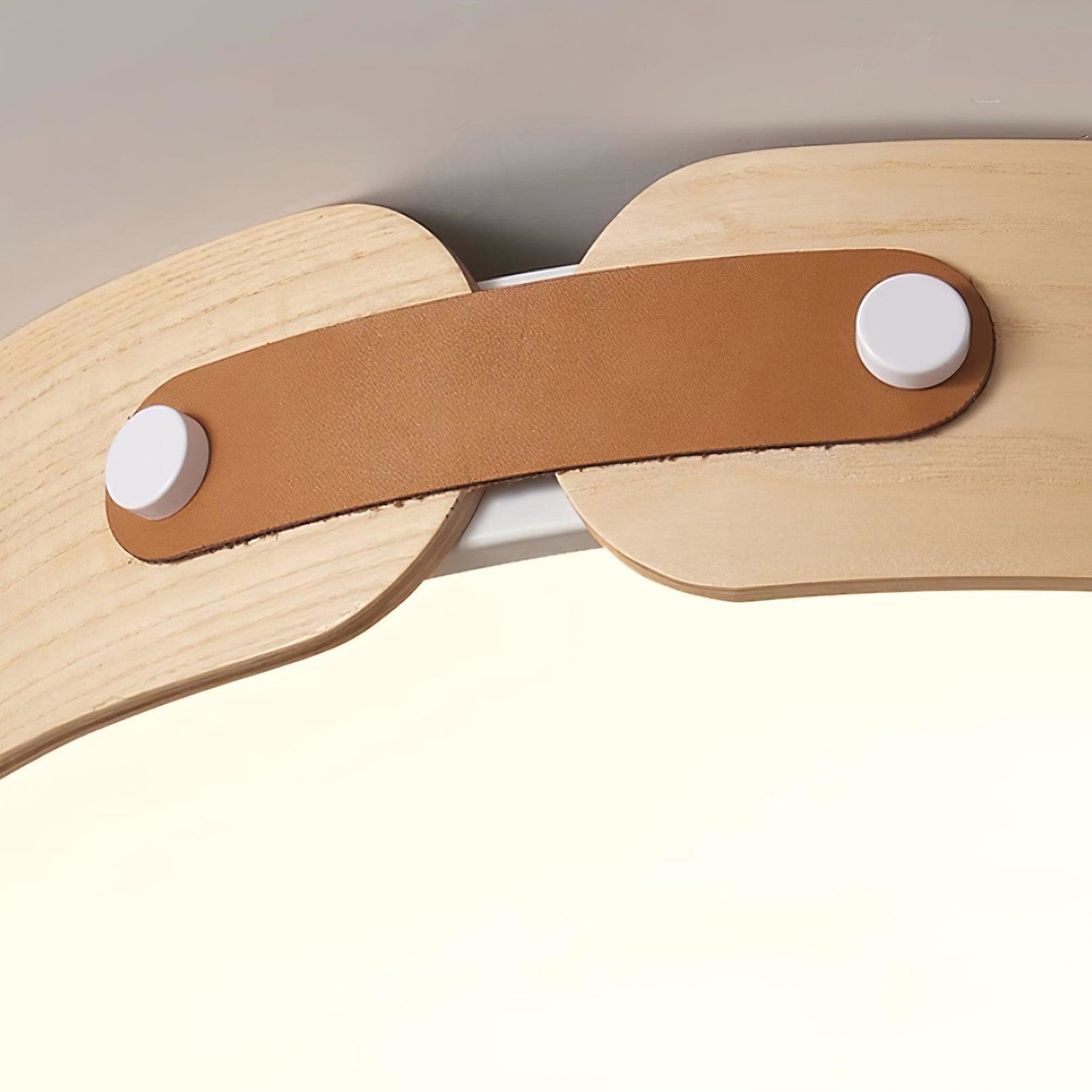 Scandinavian Wood Flush Mount Ceiling Light for Living Room — Harbor Light Co.